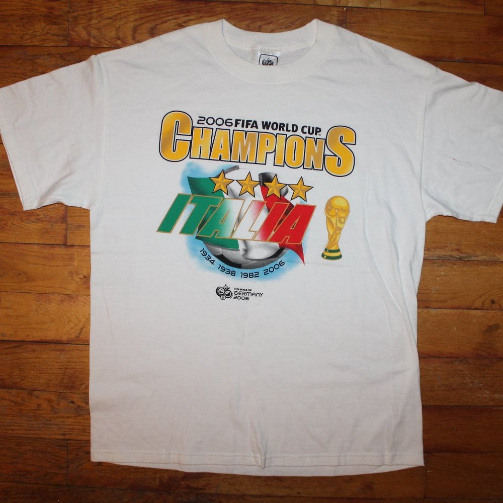 BNWOT 2006 Germany Fifa World cup Champions "Italy" Shirt - Picture 1 of 6
